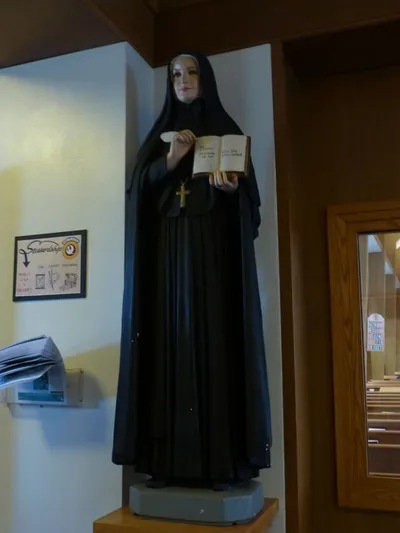 Mother Cabrini statue.