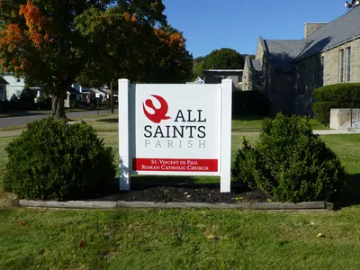 Church sign.