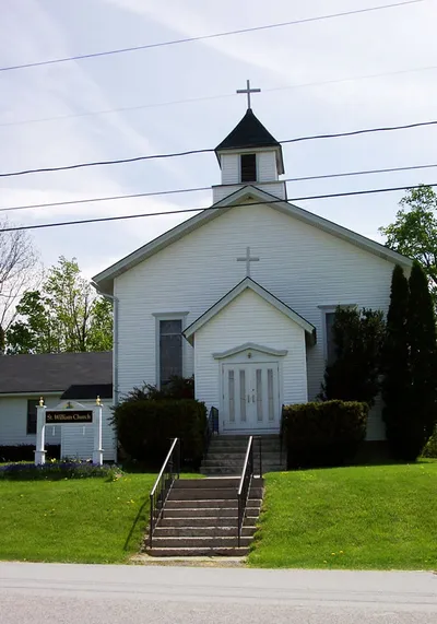 Exterior while the church was still open, early 2000s.