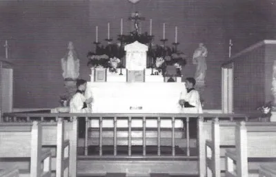 Sanctuary, pre-Vatican II. Source: Parish directory, mid-2000s