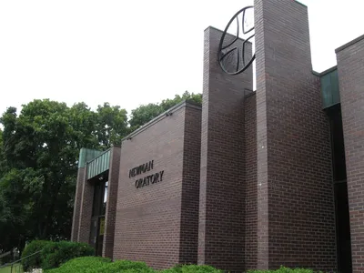 Exterior of chapel, angle.