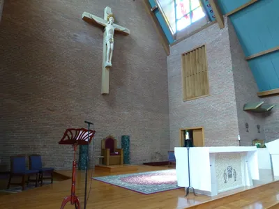 Sanctuary from an angle.