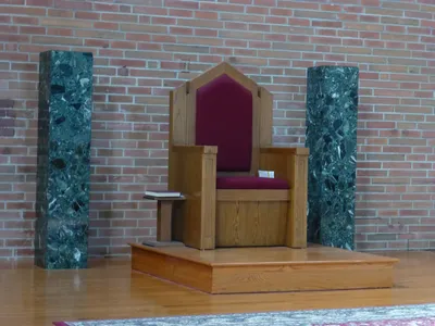 Celebrant's chair.