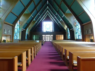 Back of the church.