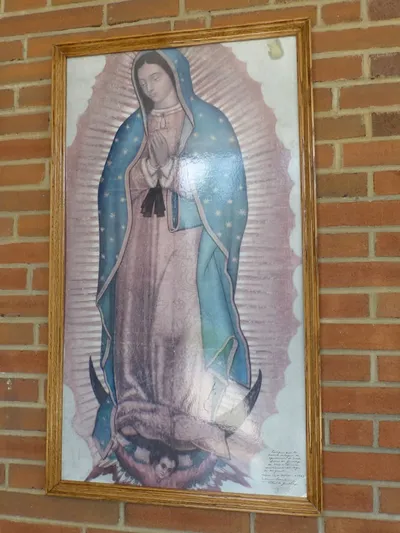 Our Lady of Guadelupe painting.