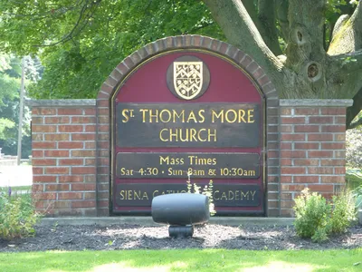 Church sign.
