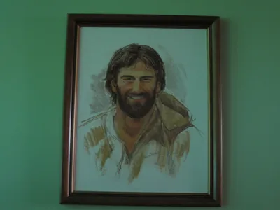 Painting of Christ.