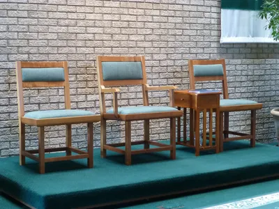 Celebrant's chair.