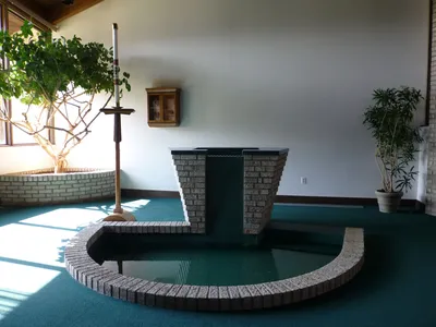 Baptismal font.