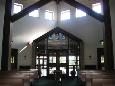 Back of the church.