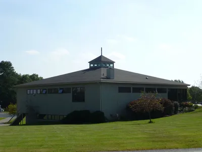 Former church seen from the road.
