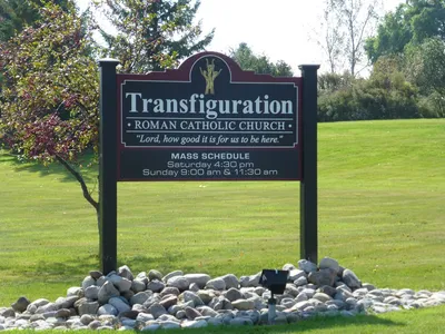 Church sign.